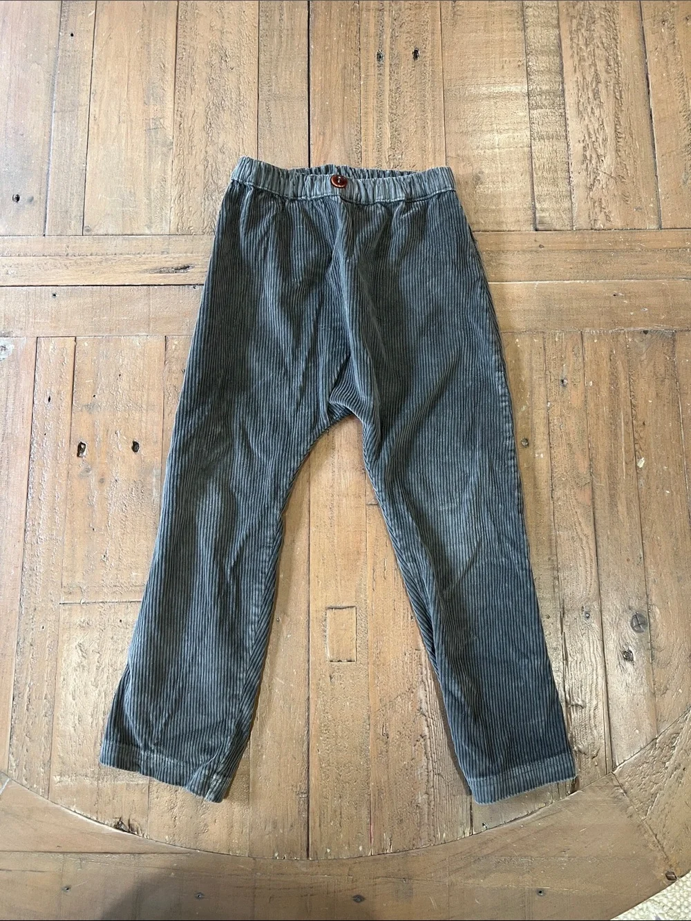 1 + the family gray corduory harem pull on pants 3 years soft